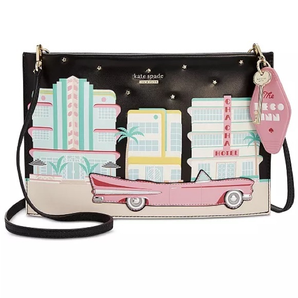 This is a Kate Spade New York Checking In Car Sima meduim  Crossbody bag - Picture 1 of 11